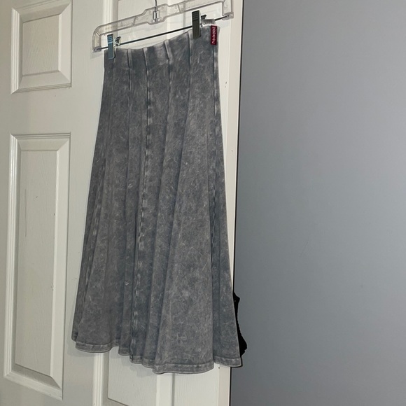 Hard Tail Skirts Gray Mock Denim Hardtail Skirt Poshmark